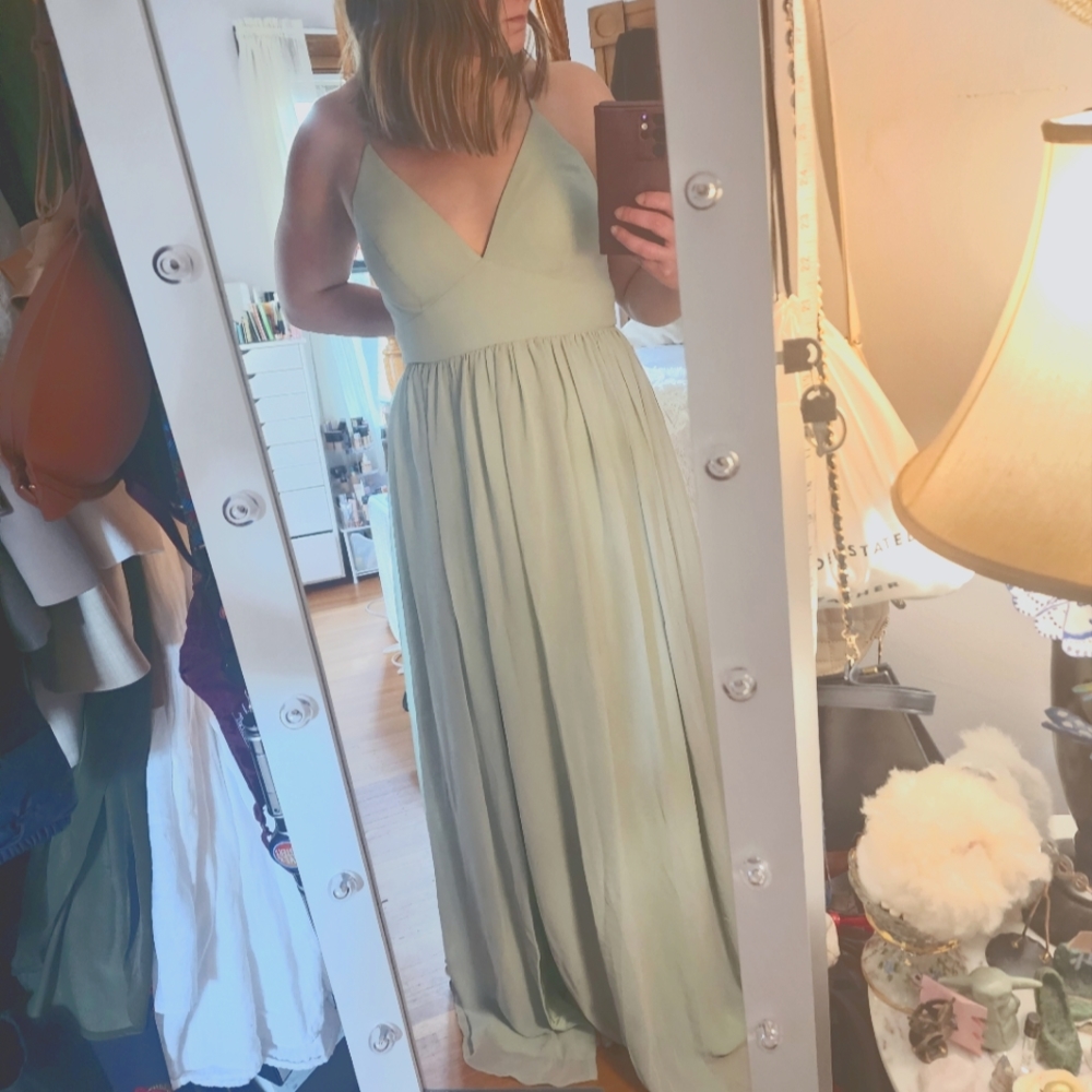 Sage Green Bridesmaids Dress Azazie